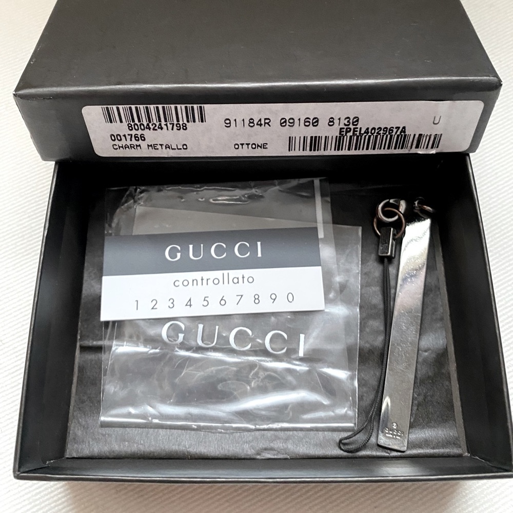 Gucci Metal Charm phone strap